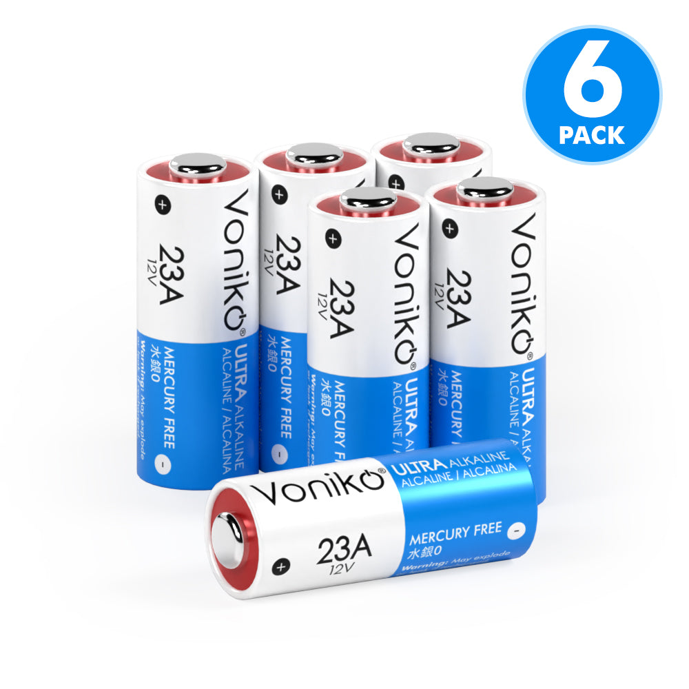 Voniko Premium Alkalne 23A Batteries - 12V 50mAh (Non-Rechargeable)