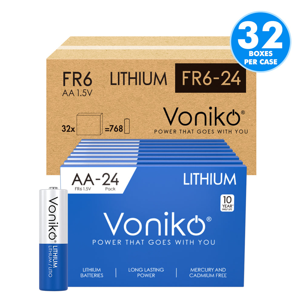 Wholesale FR6 AA Size Lithium Batteries