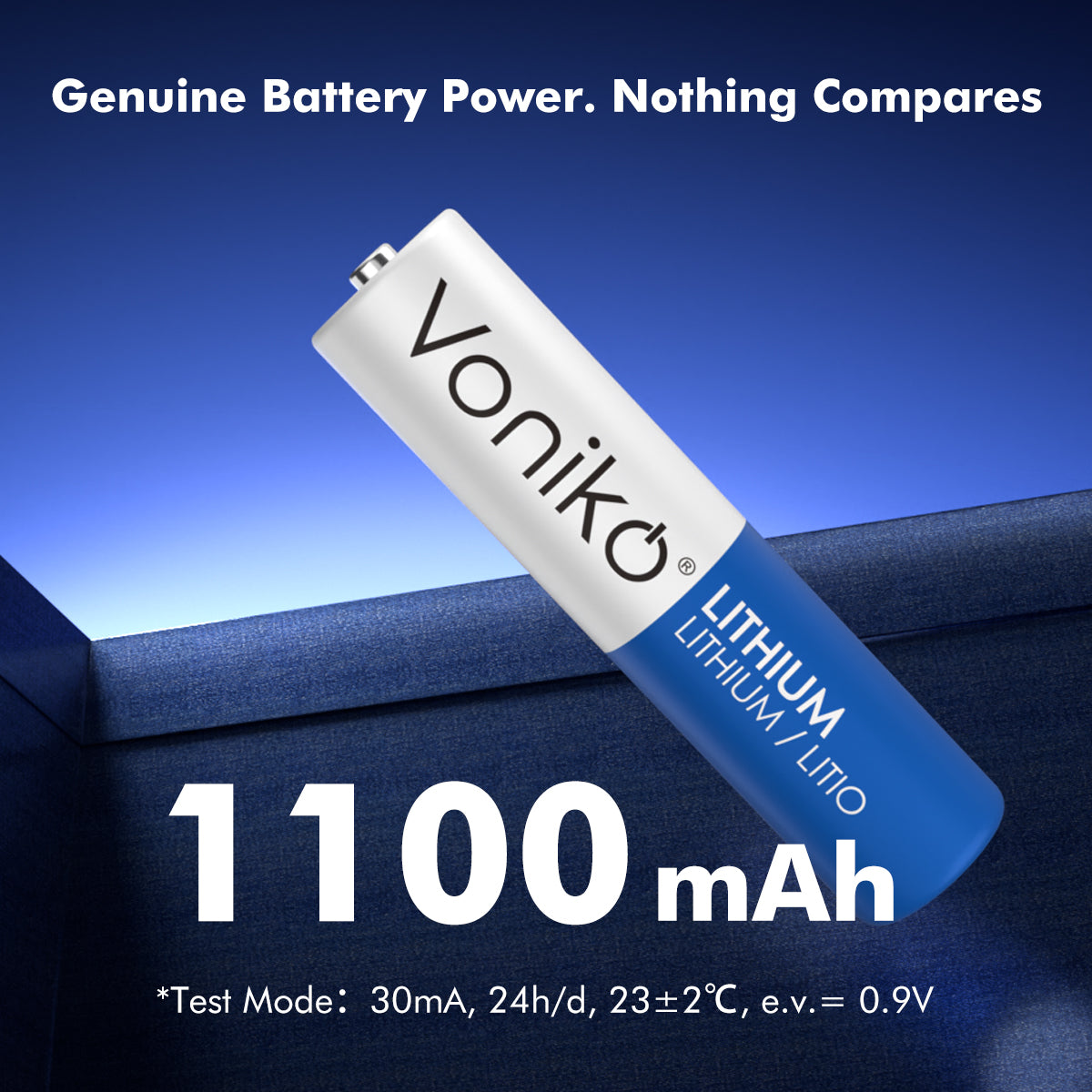 Voniko Lithium AAA Batteries - FR03 1.5V 1100mAh (Non-Rechargeable)