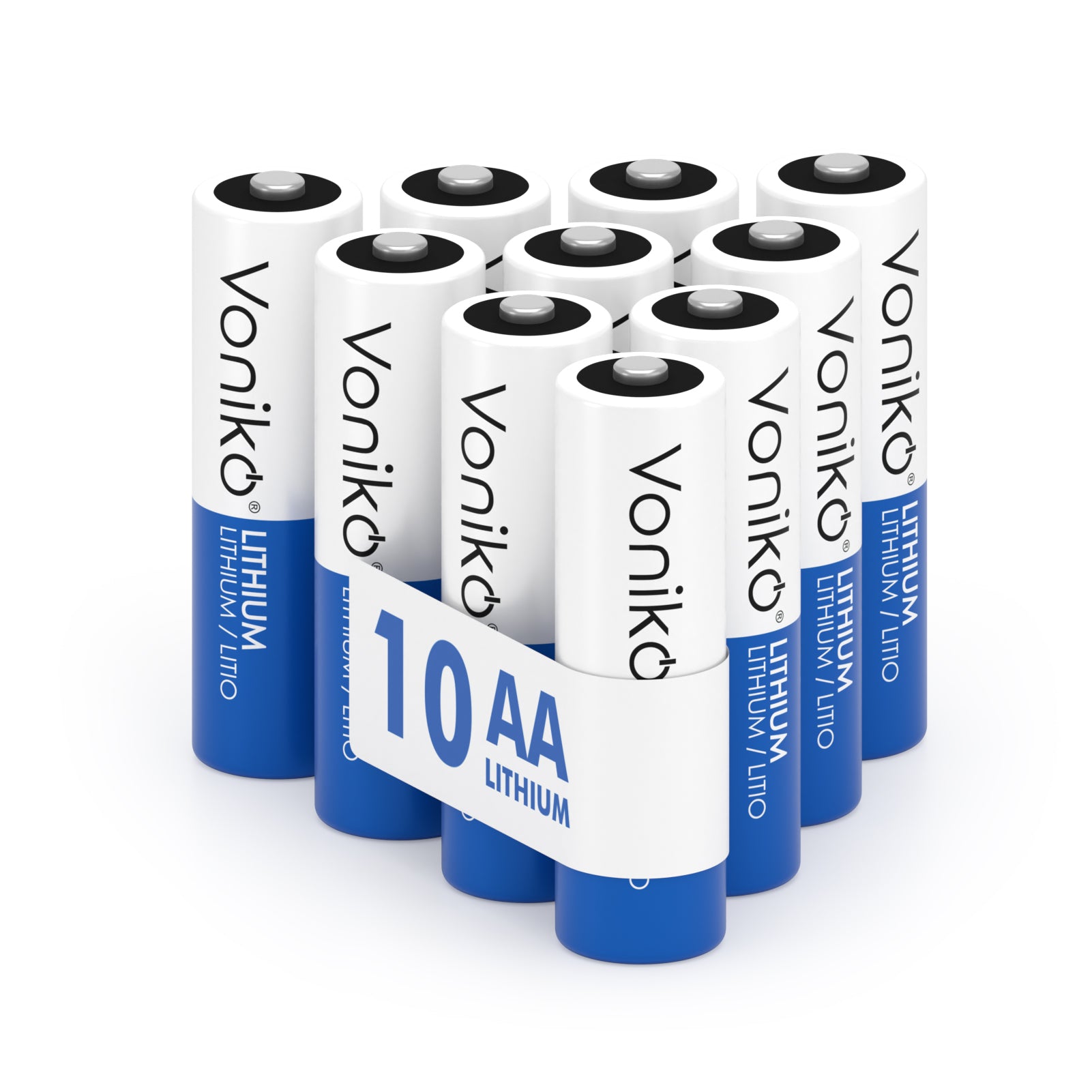 Voniko Lithium AA Batteries - FR6 1.5V 3000mAh (Non-Rechargeable) - Multipack
