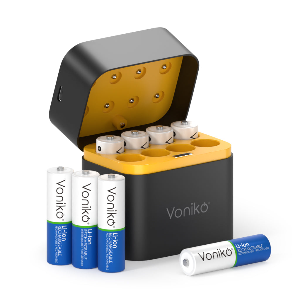 Voniko Lithium AA Batteries - 1.5V 3300mWh (Rechargeable)