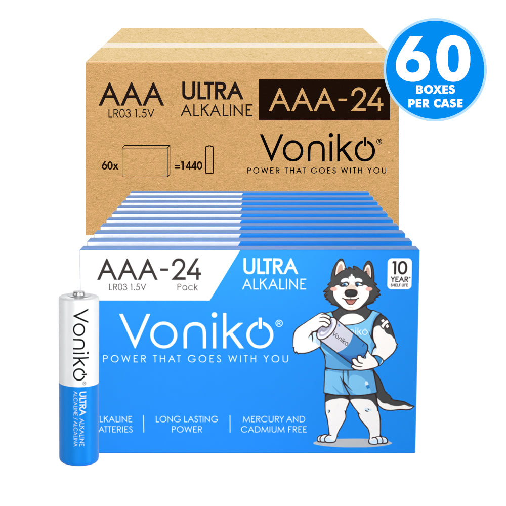 Wholesale AAA LR03 Alkaline Batteries | Bulk Pricing | Voniko Shop