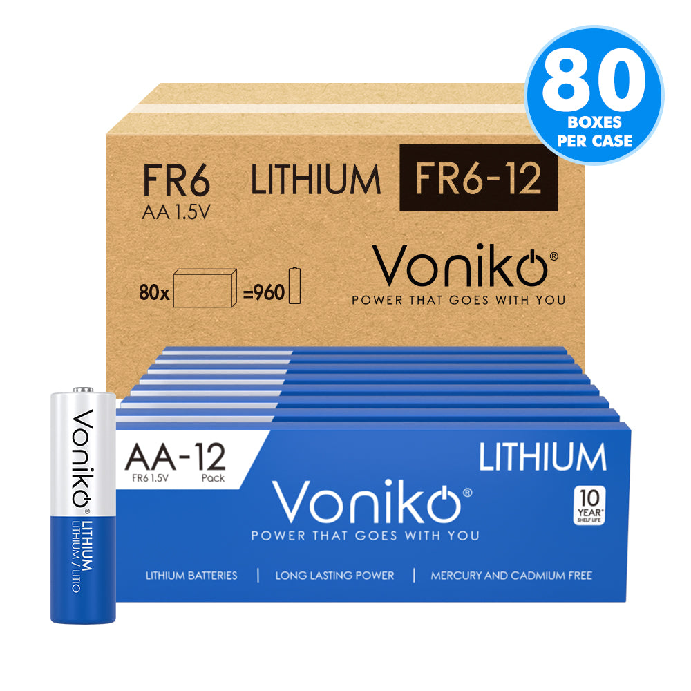 Wholesale FR6 AA Size Lithium Batteries