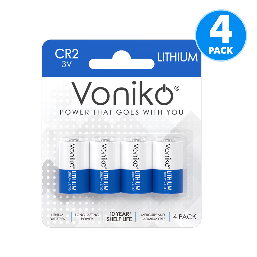 VONIKO LITHIUM CR2 BATTERIES - 3V (NON-RECHARGEABLE)