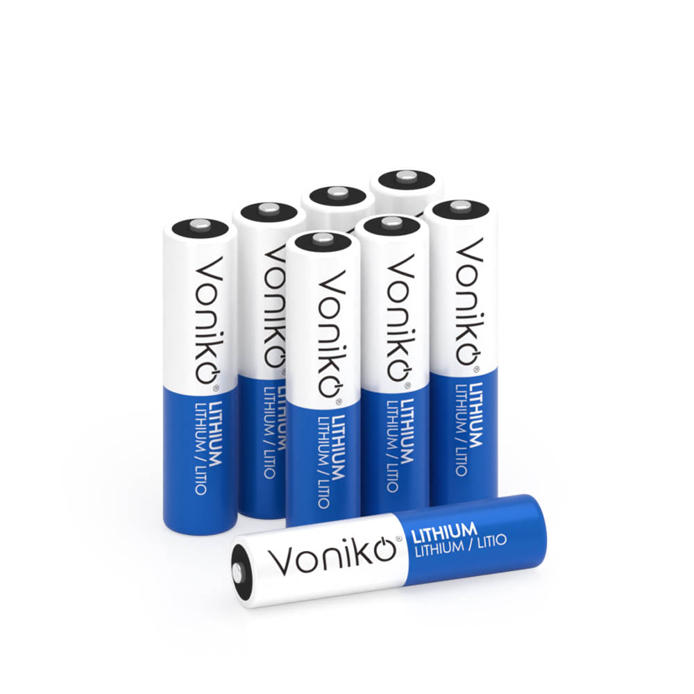 Voniko Lithium AAA Batteries - FR03 1.5V 1100mAh (Non