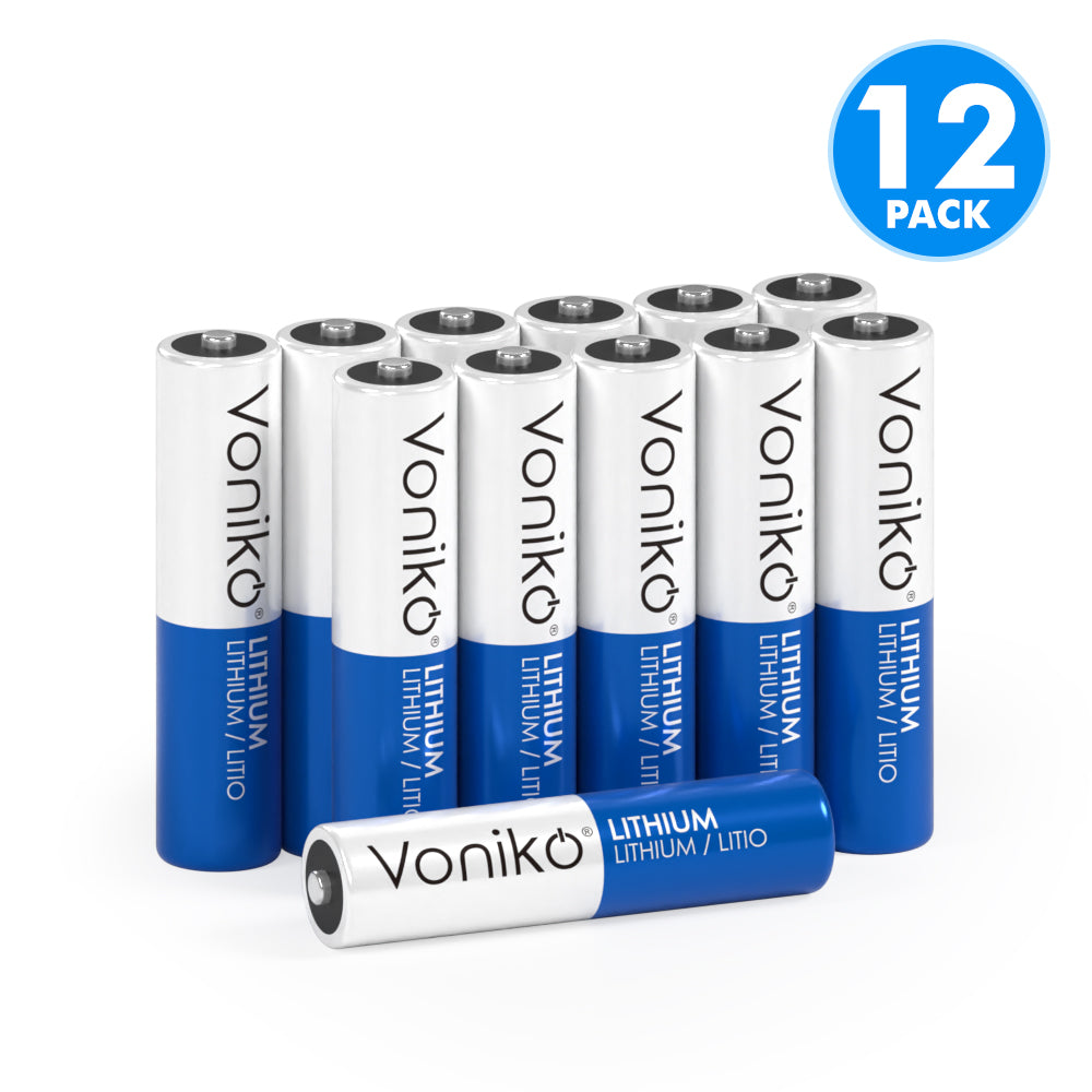 VONIKO LITHIUM AAA BATTERIES - FR03 1.5V 2100mAh (NON-RECHARGEABLE)