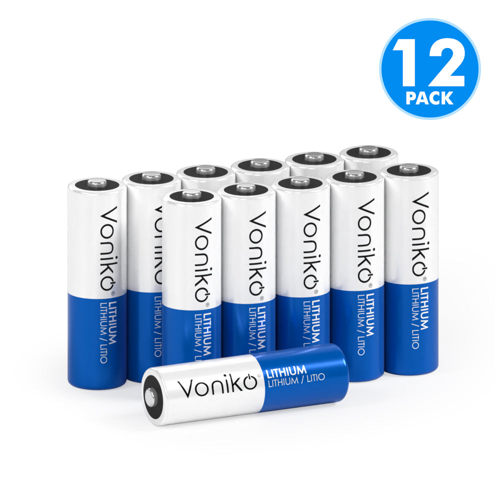 VONIKO LITHIUM AA BATTERIES - FR6 1.5V (NON-RECHARGEABLE)