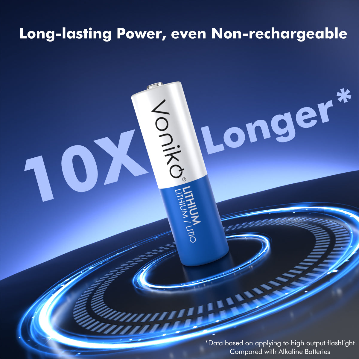 Voniko Lithium AA Batteries - FR6 1.5V 3000mAh (Non-Rechargeable)